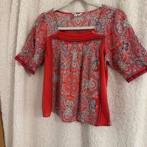 Lucky brand cotton/viscose pullover top.